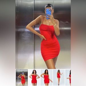 Princess Polly Penney mini dress in red